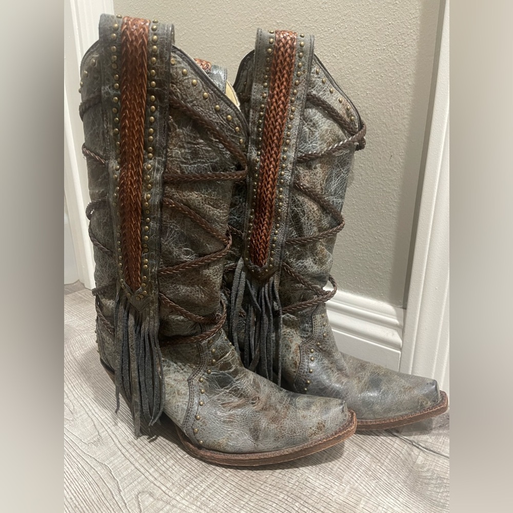 Corral Fringe Cowboy boots